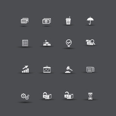 Business and finance icons,vector