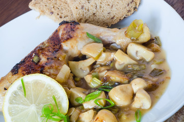 Chicken with mushrooms