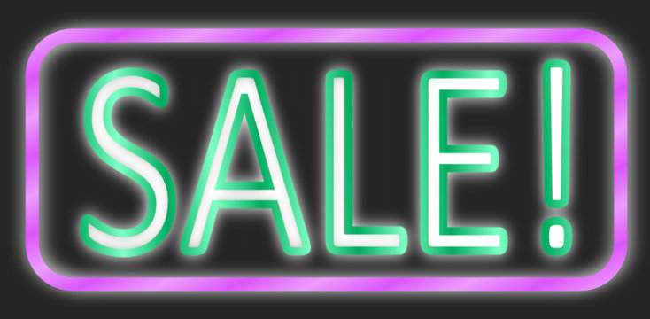 Sale Neon Schild  #140203-svg04