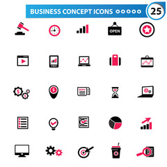 Business concept icons,vector