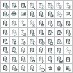 Document icon set,vector