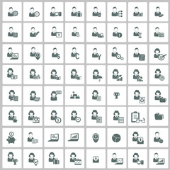 Human resource icon set,vector