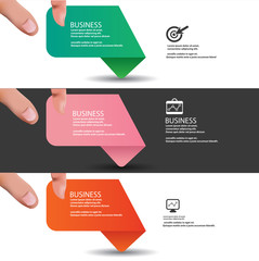 Business banner for text,vector
