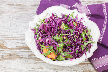 Salad. Red cabbage salad