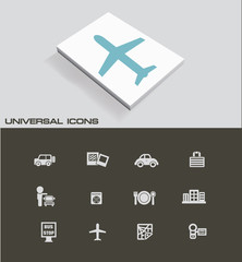 Obraz premium Transport and travel icon set,vector