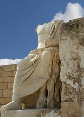 Fototapeta na wymiar Ancient sculpture of Caesar