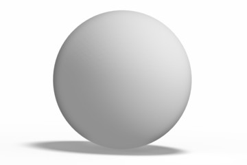 white geometric shapes sphere