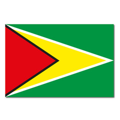 Guyana Flagge Icon Button