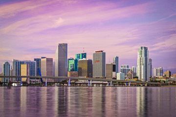 Fototapeta na wymiar Miami Florida Skyline