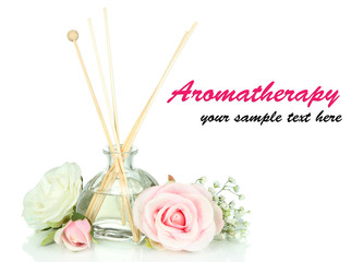 Aromatic sticks for home isolated on white