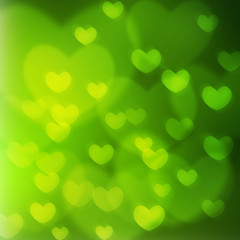 texture, abstract background is the heart in love bokeh light