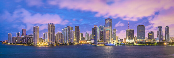 Miami, Florida Panoramic Skyline
