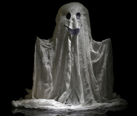 Halloween ghost, isolated on  black