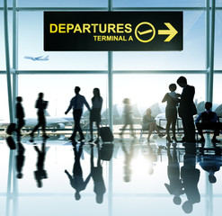 Group of People in the Airport