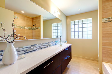 Elegant bright bathroom