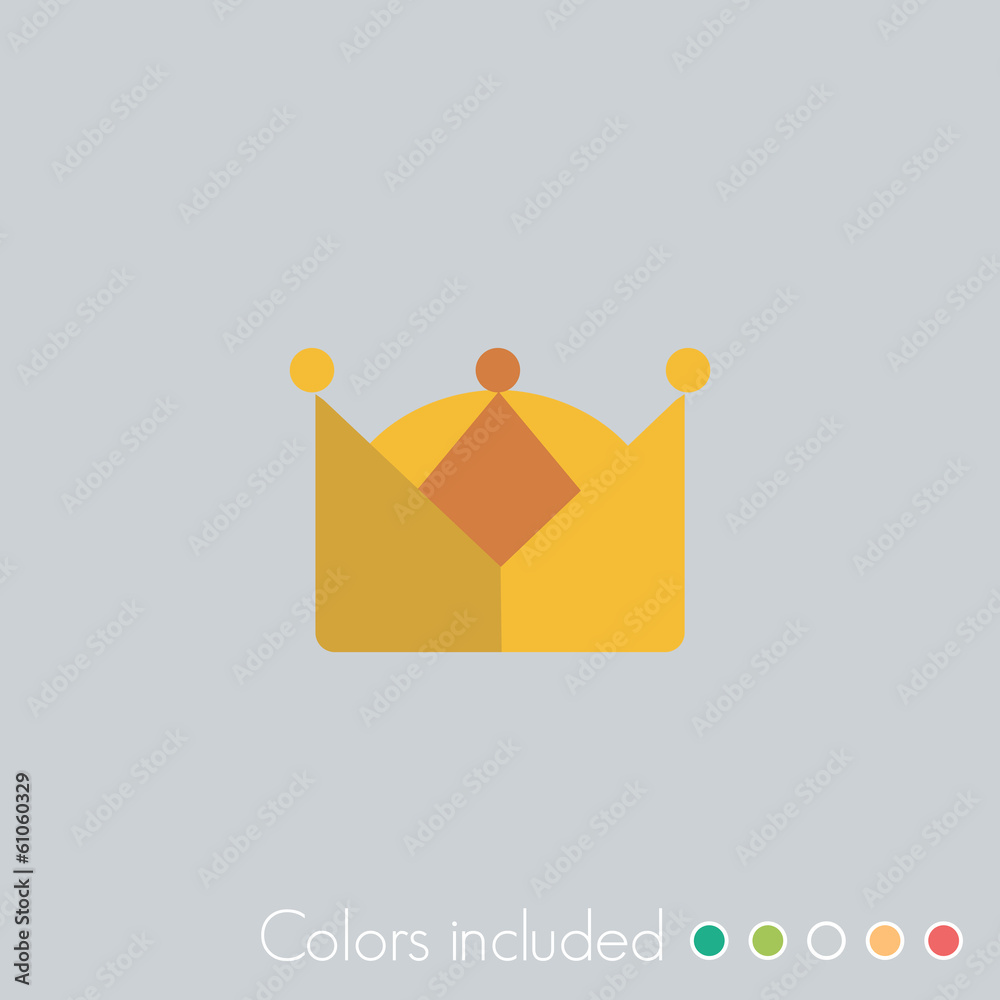 Sticker Crown - FLAT UI ICON COLLECTION