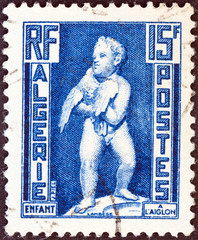 Child with eagle (Algeria 1952)