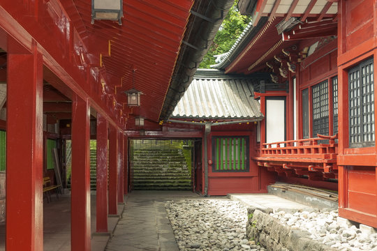 japanese temple inner yard