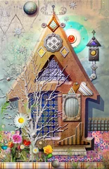 Deurstickers Fairy house © Rosario Rizzo