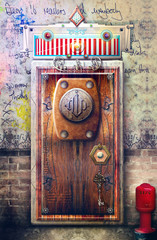 Old and strange door in the dark lane © Rosario Rizzo