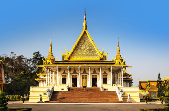 Royal Palace and Silver pagoda (The throne hall), Phnom Penh, No