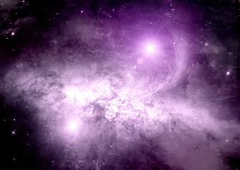 galaxy in a free space
