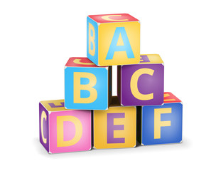 Vector A,B,C cubes pyramide