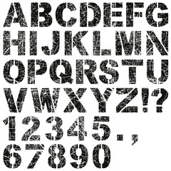 Stencil Letters and Numbers