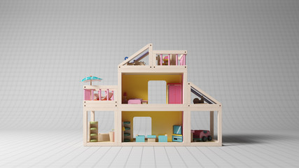 Children toy in studio shot