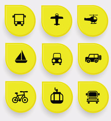 Transport icons,vector