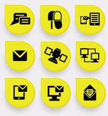 Communication icons,vector