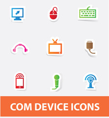 Technology icons,vector