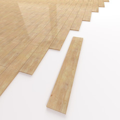 Pine wooden flooring construction