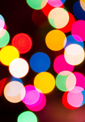 Colorful bokeh light
