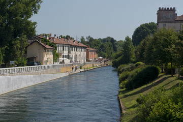 Fototapeta premium The riverside of Naviglio Grande