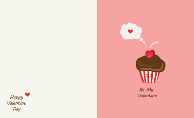 muffin and cherry best friends. Happy Valentines