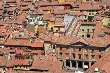 Panoramic view of Ferrara. Emilia-Romagna. Italy. - obrazy, fototapety, plakaty
