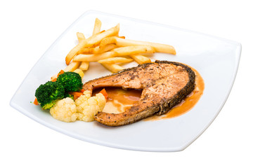 Salmon steak