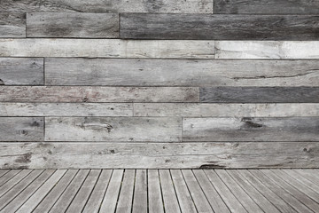 Vintage wooden stage.