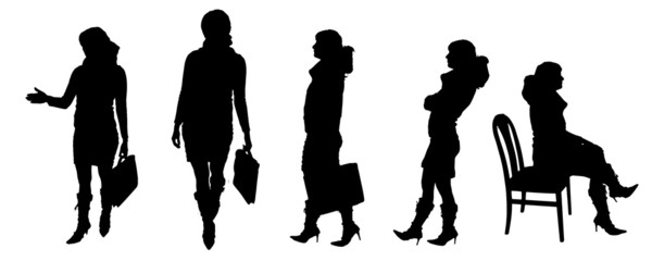 vector Silhouettes of people