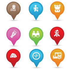 Travel icons,vector