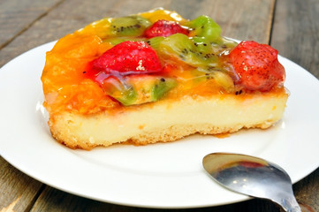 fruit and berry cheesecake