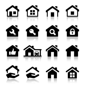 house iconset with reflex