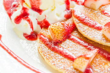 Pancakes strawberry
