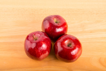 Three Red Apples