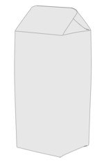 cartoon image of milk box