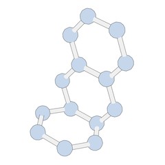 cartoon image of molecule structure