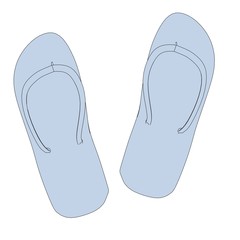 cartoon image of sandals shoes