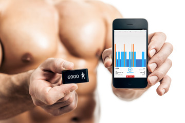 bodybuilding man activity tracker