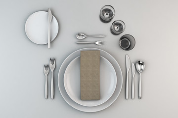 gedeckter Tisch